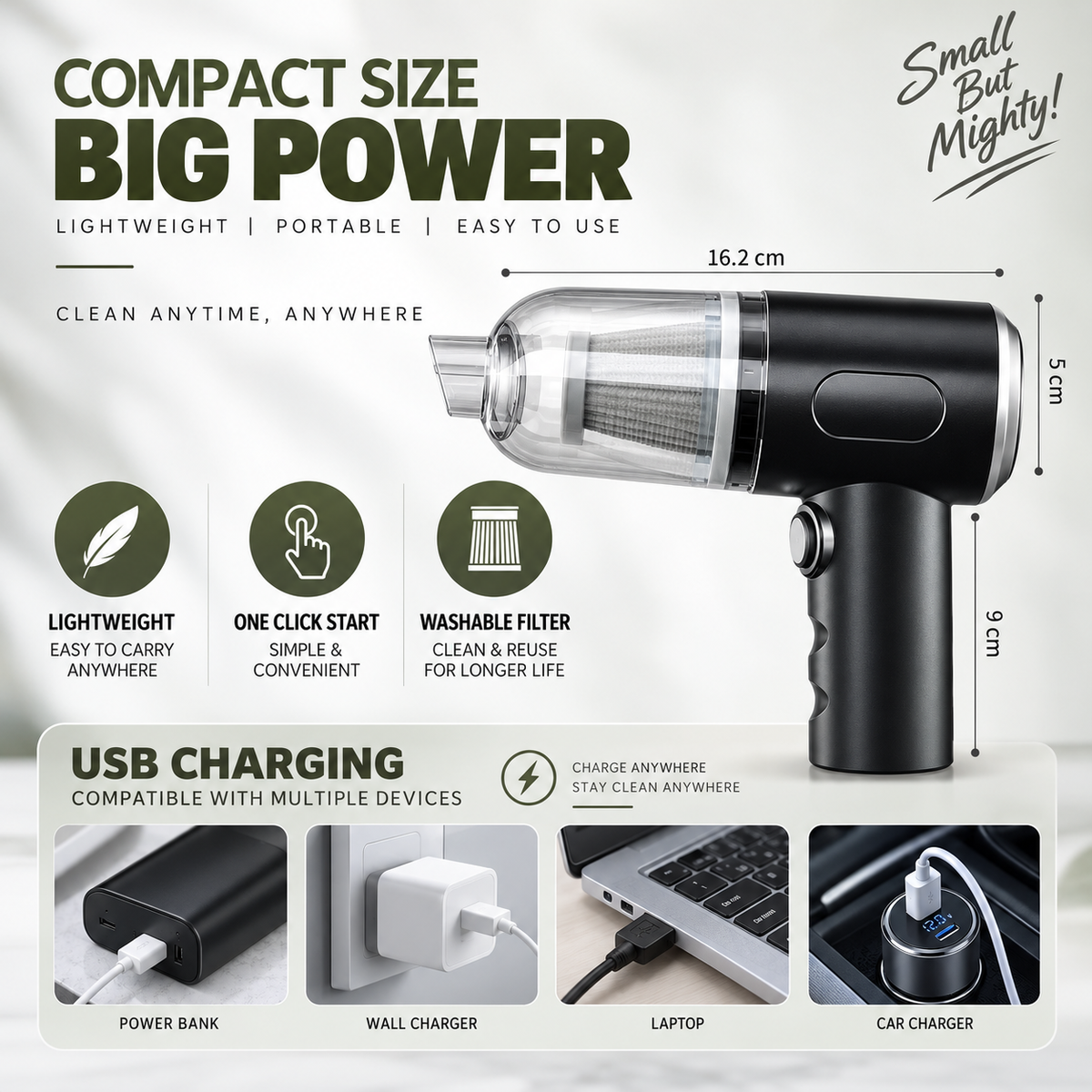 3 in 1 CleanForce vacuum